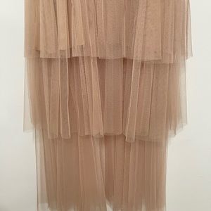 COPY - FAME and PARTNERS Corset Tiered Gown Light Nude